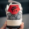 sy_no_7ED53A20BA171D0800510E5F8D2950D6_7 Nike Air Force 1 Low x Gucci Custom – Sail / Black Grey Monogram / Red