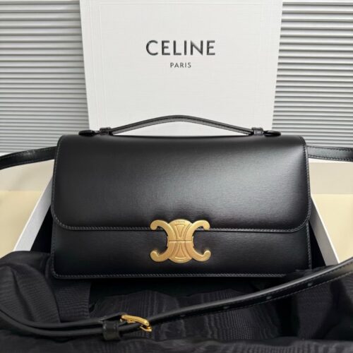 sy_no_7F97522D1C78CFC6E48D00BFE60468A8_0 CELINE Triomphe Calfskin Handbag