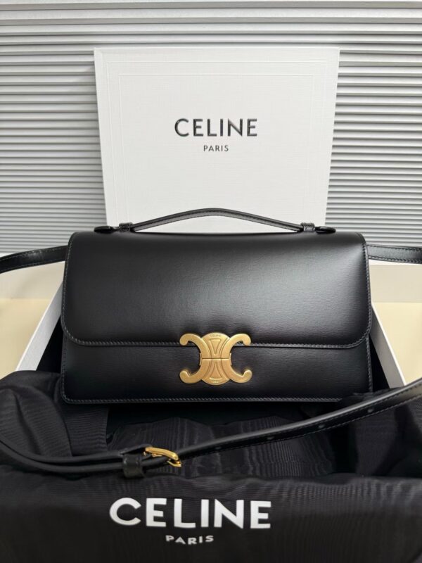 sy_no_7F97522D1C78CFC6E48D00BFE60468A8_0 CELINE Triomphe Calfskin Handbag