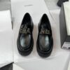 Black Patent Leather Chunky Platform Loafers