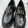 Black Patent Leather Chunky Platform Loafers