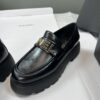 Black Patent Leather Chunky Platform Loafers