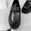 Black Patent Leather Chunky Platform Loafers