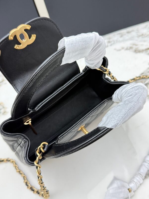 Chanel 25C Mini Kelly Bag – Lambskin Leather with Gold Hardware