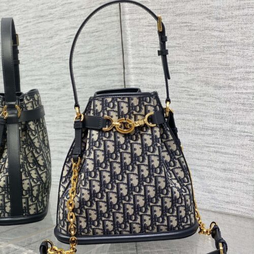 Dior C'est Dior Bucket Bag – Blue Oblique Jacquard