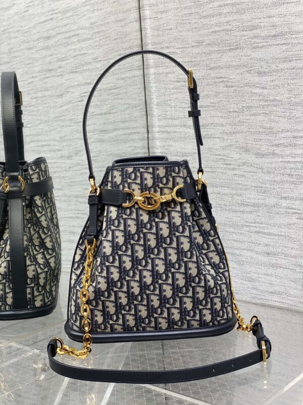 Dior C'est Dior Bucket Bag – Blue Oblique Jacquard