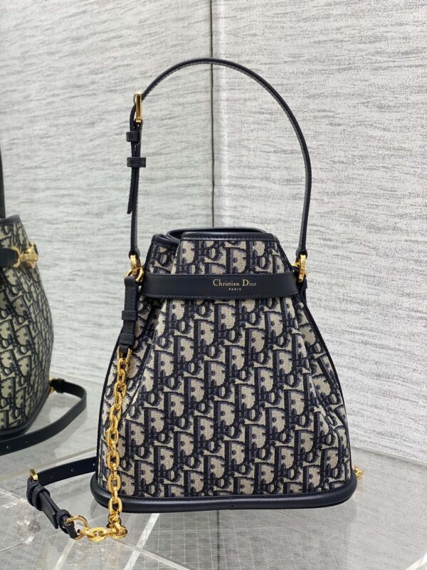 Dior C'est Dior Bucket Bag – Blue Oblique Jacquard