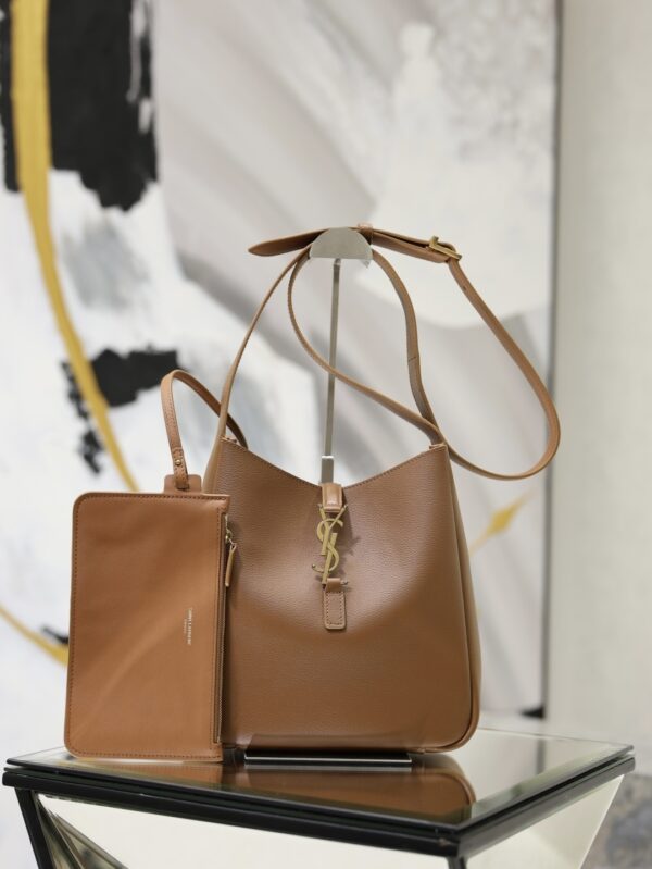 sy_no_81D4864B33A4777C9EDAC2752857F53D_0 YSL Hobo Crossbody Bag – Brown