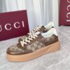 sy_no_82892142BF676947A8268B51DFB92739_7 Gucci MAC8 GG Canvas & Brown Leather Sneaker