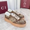 sy_no_82892142BF676947A8268B51DFB92739_8 Gucci MAC8 GG Canvas & Brown Leather Sneaker