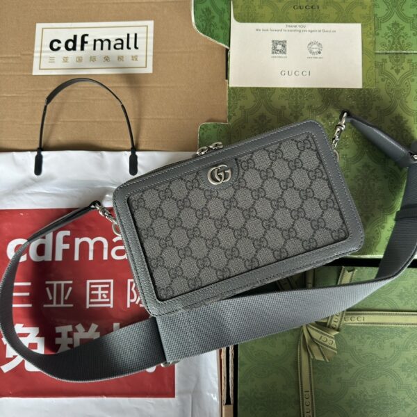 sy_no_828C5DEA6731FAFC6F29A1A489956412_0 Gucci Ophidia GG Supreme Mini Messenger Bag – Gray & Black