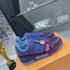 sy_no_838190DA797378759024E2562EF09160_2 Louis Vuitton LV Trainer Purple & Blue Rhinestone Retro Sneakers