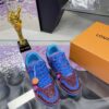 sy_no_838190DA797378759024E2562EF09160_3 Louis Vuitton LV Trainer Purple & Blue Rhinestone Retro Sneakers