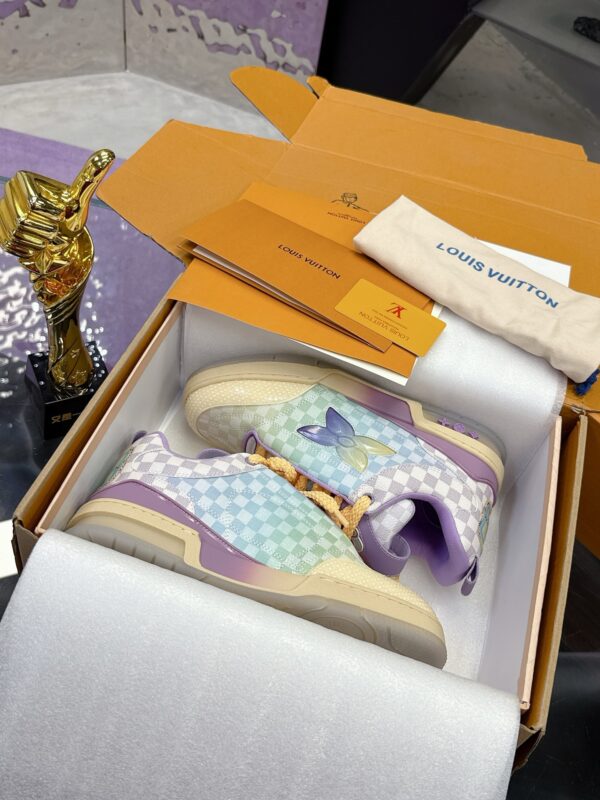 Louis Vuitton LV Trainer Maxi Pastel Gradient Damier Retro Sneakers