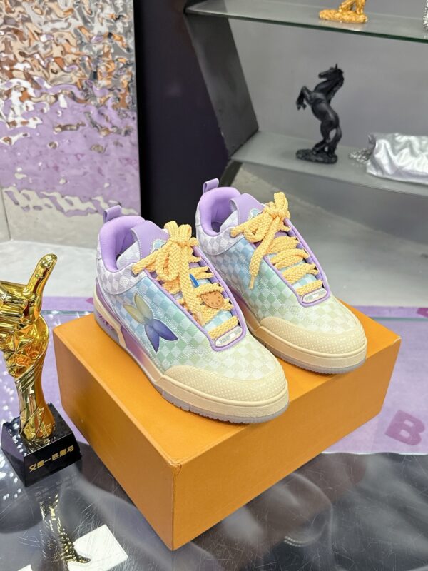 Louis Vuitton LV Trainer Maxi Pastel Gradient Damier Retro Sneakers