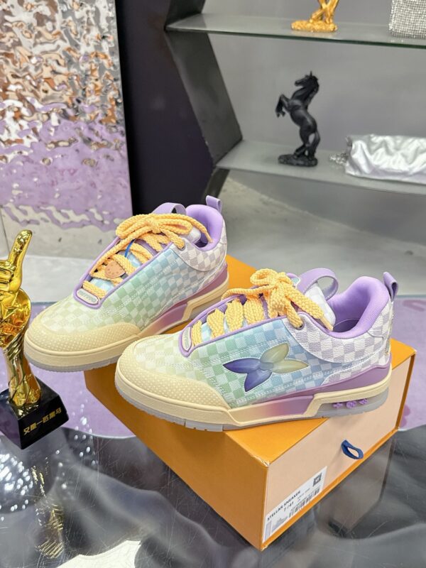 Louis Vuitton LV Trainer Maxi Pastel Gradient Damier Retro Sneakers
