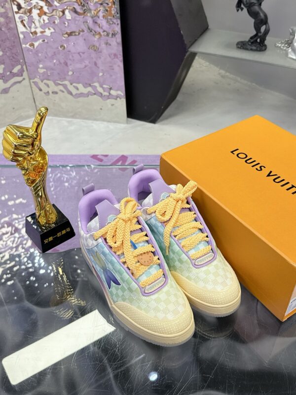 Louis Vuitton LV Trainer Maxi Pastel Gradient Damier Retro Sneakers