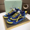 sy_no_8491BDF4EA6270C901488C007031DA20_0 Blue & Yellow Retro Trail Sneakers