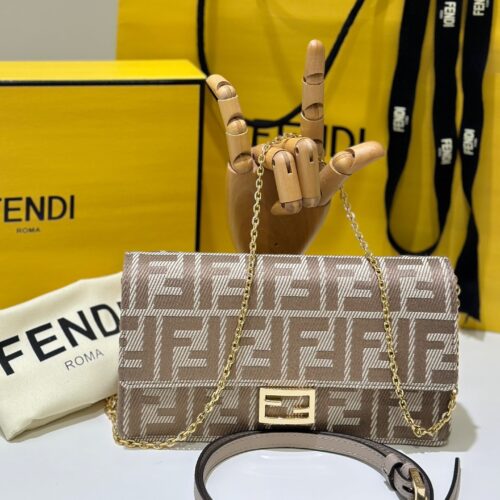 sy_no_84BF93C10C45510B24BAA7AB8498697D_0 Fendi Baguette Chain Wallet – Gray Denim