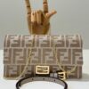 Fendi Baguette Chain Wallet – Gray Denim
