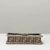 Fendi Baguette Chain Wallet – Gray Denim