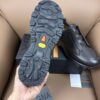 Dark Brown Textured Leather Vibram® Lug-Sole Slip-On Sneakers