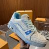 sy_no_84E4A1C21138A408A6EF03B1AAC371EF_5 Louis Vuitton LV Trainer White & Light Blue "#54" Retro Sneakers