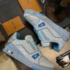 sy_no_84E4A1C21138A408A6EF03B1AAC371EF_6 Louis Vuitton LV Trainer White & Light Blue "#54" Retro Sneakers