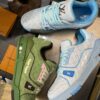 sy_no_84E4A1C21138A408A6EF03B1AAC371EF_8 Louis Vuitton LV Trainer White & Light Blue "#54" Retro Sneakers