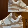 Louis Vuitton LV Trainer Milk Tea & Beige Retro Sneakers