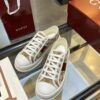 sy_no_8522B7535EA13FFE7F63FBC3CBF17E71_2 Gucci Re-Web Sneaker in Beige GG Canvas with Green & Red Web