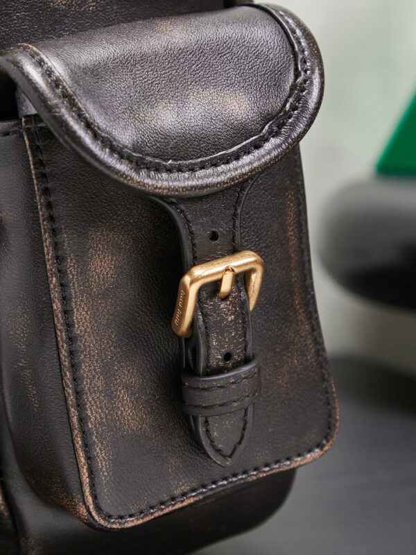 sy_no_853F838192E1780C39F0158A785EBDB1_5 Miu Miu Women's Vintage-Style Biker Shoulder Bag