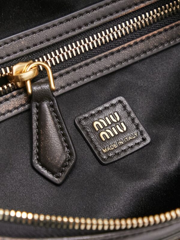 sy_no_853F838192E1780C39F0158A785EBDB1_8 Miu Miu Women's Vintage-Style Biker Shoulder Bag