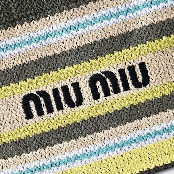 Miu Miu Women's Large Woven Fabric Tote/Shoulder Bag