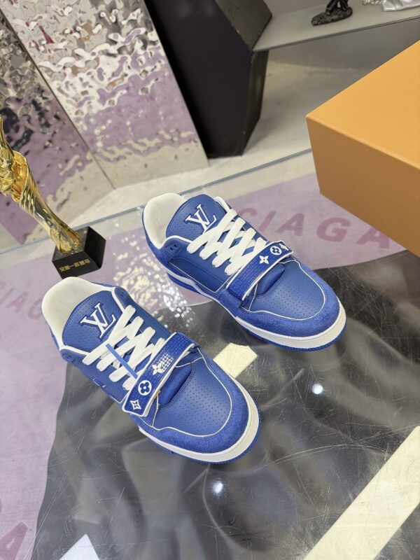 sy_no_8636F688ECFA5F6A4E6A512DD6094EB4_3 Royal Blue Suede Velcro Retro Basketball Sneakers