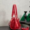 sy_no_86A1FD5F6BA1AEEEBB22F98ACC8817F6_2 Red Leather Front-Zip Double-Handle Shoulder Crossbody Bag
