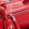 sy_no_86A1FD5F6BA1AEEEBB22F98ACC8817F6_6 Red Leather Front-Zip Double-Handle Shoulder Crossbody Bag