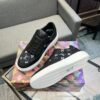 sy_no_870F345387F75C448563A06F041C1BDF_2 Louis Vuitton Monogram Jacquard Canvas & Black Leather Low-Top Sneakers