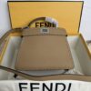 sy_no_881B6660C7FF4DF1376EE9990056AF95_0 Brown Small Peekaboo ISeeU Textured Calfskin Handbag