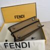 sy_no_881B6660C7FF4DF1376EE9990056AF95_8 Brown Small Peekaboo ISeeU Textured Calfskin Handbag