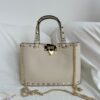 sy_no_888124C55F9579E2E8FE71760DF52D2D_0 Valentino Women's New Compact Calfskin Handbag with Chain Strap