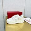 Valentino Garavani One Stud XL / Freedots White Platform Sneakers