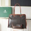sy_no_88A2F1E376A3255B032280E70C690E33_0 Brown Goyardine Hardy Small Commuter Tote