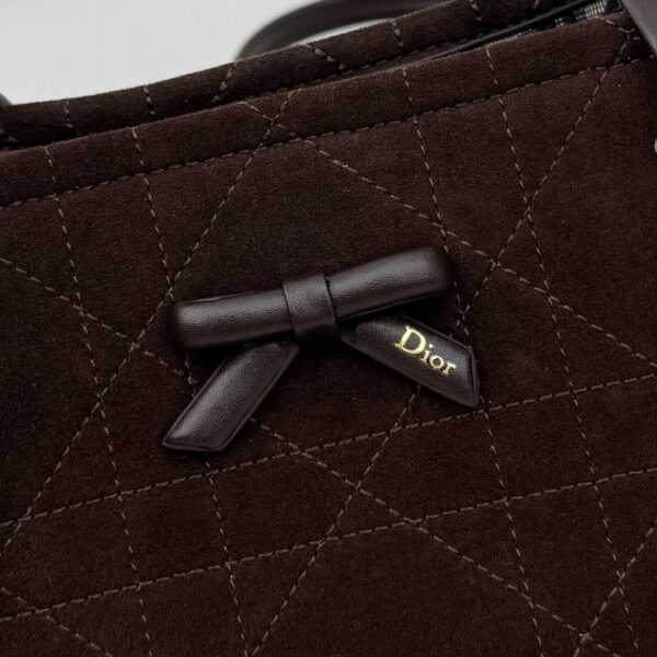sy_no_88D5997C3CD96EC56F55FB1AAF30E083_3 Dior Bow Tote Bag – Coffee Brown Italian Leather