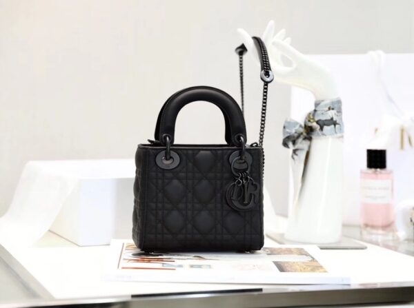 sy_no_893E822FCAE043034F6F35061BBCFC31_0 Lady Dior Ultra Mat Mini Handbag – Black