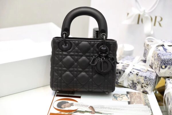 sy_no_893E822FCAE043034F6F35061BBCFC31_5 Lady Dior Ultra Mat Mini Handbag – Black