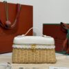 sy_no_895AE8A4700A4A8430F1756A0F0CDC0C_0 Loro Piana Extra Pocket L19 – Woven Leather Bag (White)