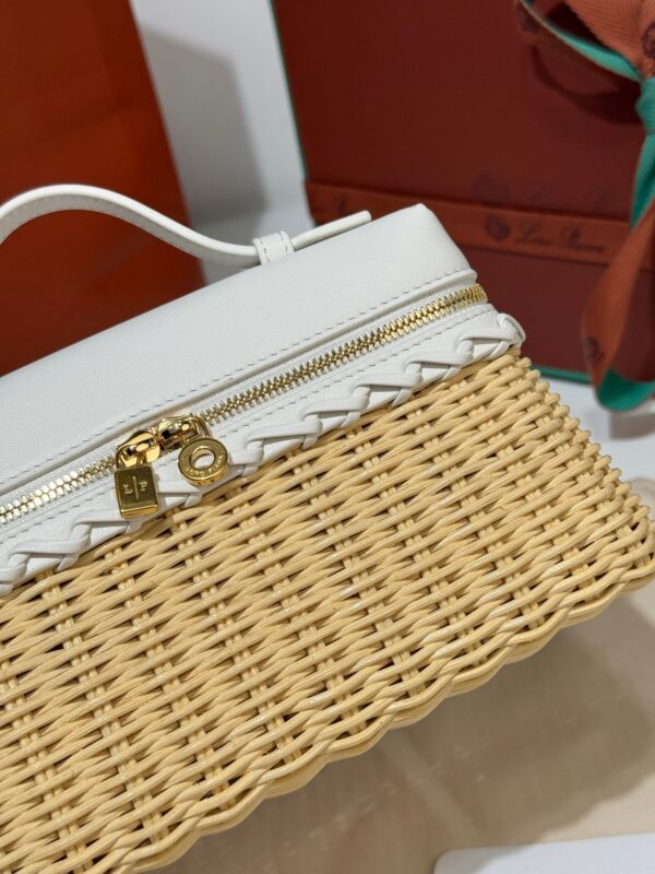 sy_no_895AE8A4700A4A8430F1756A0F0CDC0C_6 Loro Piana Extra Pocket L19 – Woven Leather Bag (White)