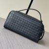 sy_no_8A1C5840289EB2B0C9BCAA24D235C49D_1 Double-Zip Clutch Bag – Black Woven Leather