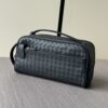 sy_no_8A1C5840289EB2B0C9BCAA24D235C49D_2 Double-Zip Clutch Bag – Black Woven Leather